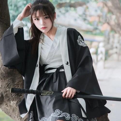 Yukata female kimonos woman 2018 Japanese kimono traditional dress obi haori Japanese cosplay clothing geisha costume TA507