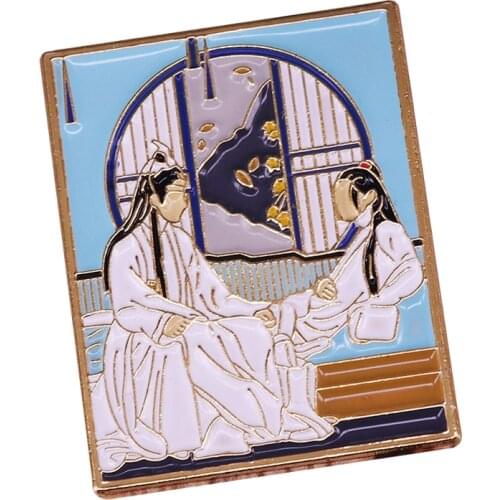 Chinese Drama The Untamed Pin Mo Dao Zu Shi Wei Wuxian Lan Wangji Badge Grandmaster of Demonic Cultivation Soulmate Series