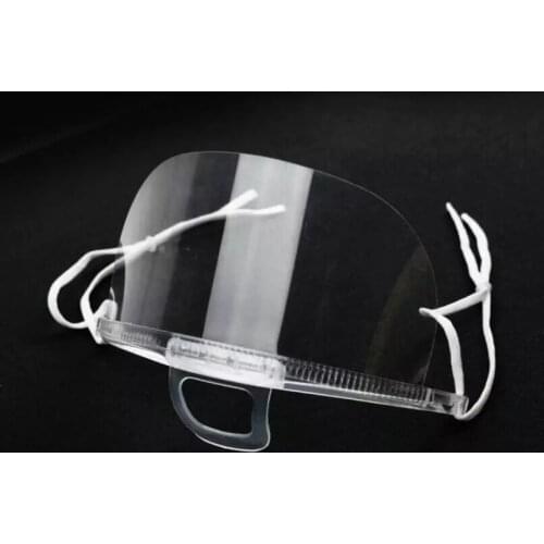 10-40-100 / PCS Transparent Masks Anti Fog Catering Food Hotel Plastic Kitchen Restaurant Against Droplet Masks Health Care Tool