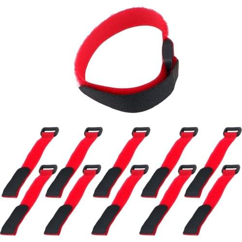 10 piece/set 2*20cm Self Adhesive Reusable Cable Tie Wire Organizer Multifunction Nylon Fastener Hook and Loop Strap Cord Ties