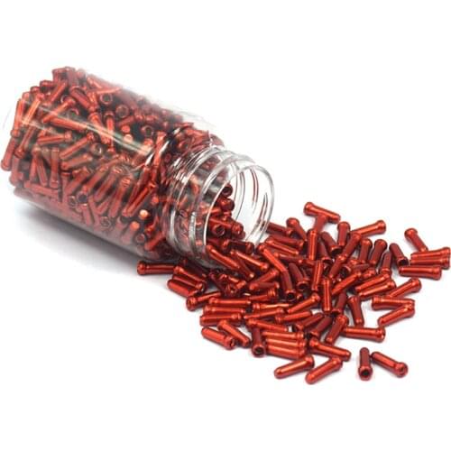 20PCS Alloy Bicycle Cable End Caps Bike Wire End Caps Brake Derailleur Shifter Cable Tips Crimps Tail Cap Bike Accessories