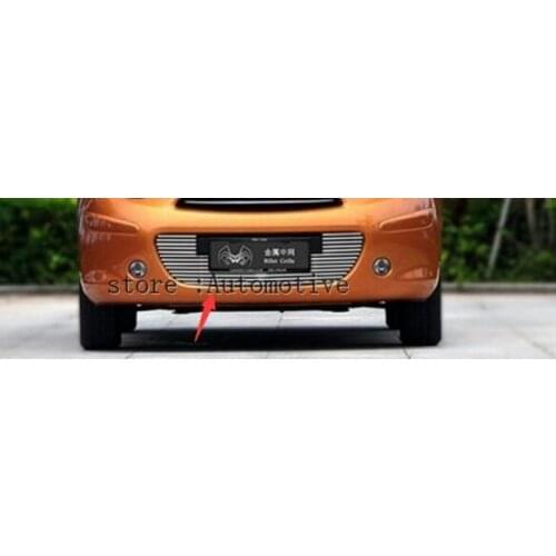 2010-2014 for Nissan March High quality stainless steel Front Grille Around Trim Racing Grills Trim