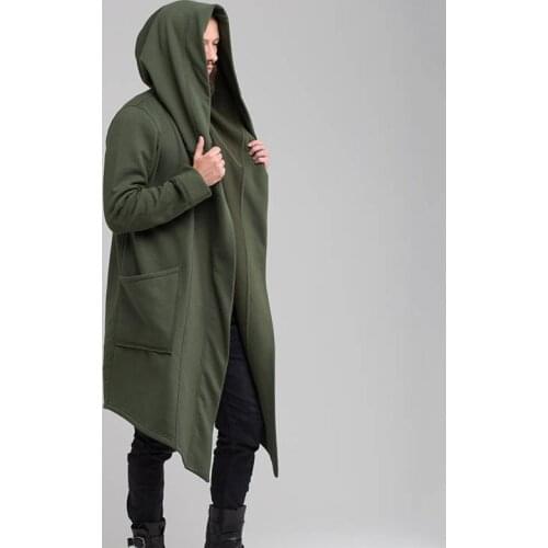 2019 New Autumn Winter Womens Mens Long Outwear Hooded Cotton Burning Coat Man Warm Casual Long Coat