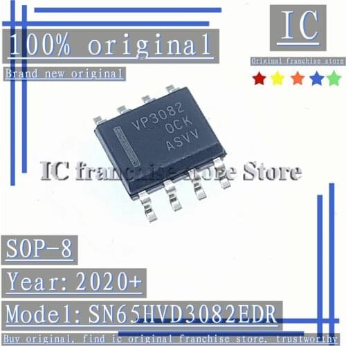 2020+ 100% Brand new original 10PCS-20PCS SN65HVD3082EDR VP3082 SOP-8 Bus transceiver
