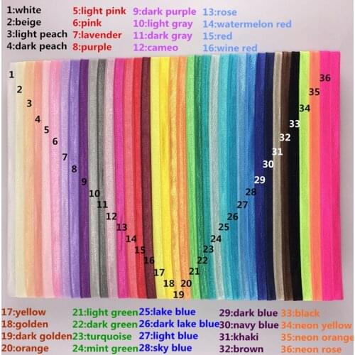 32pcs/lot 36color alternative Shimmery Stretchy FOE headbands Interchangeable hair band Hair Accessories free shipping H011