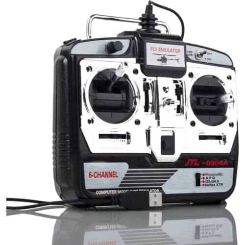 6CH RC Flight Simulator JTL-0904A Remote Control Helicopter Fixed-wing Drone Mode 2 Support Real RF7 G7 Phoenix 5.0 XTR