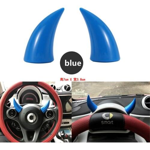 Car steering wheel devil horn decorative tachometer bezel modified dashboard air outlet personalized ornaments MINI SMART