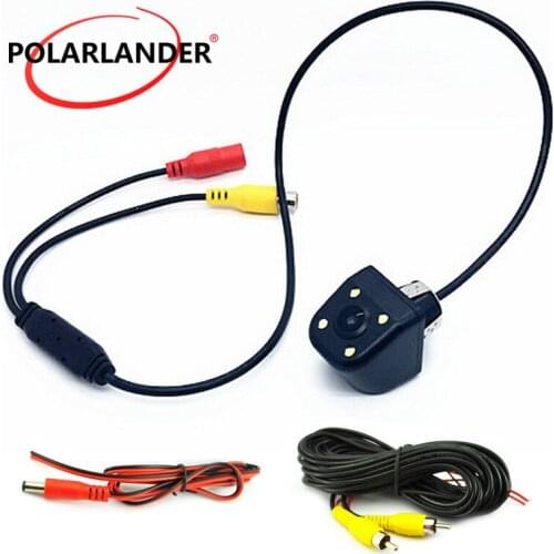 Freeshipping CCD 4 LED waterproof Rear View Camera Parking Assistance With 170 wide angle