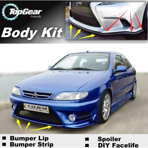 Bumper Lip Deflector Lips For Citroen Xsara / Picasso Front Spoiler Skirt For TopGear Car Tuning View / Body Kit / Strip