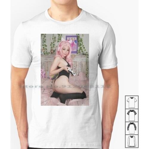 Belle Delphine Onlyfans Exclusive-Gaming T Shirt 100% Cotton Anime Belle Delphine Meme Girls Cute Belle Delphine Hit Or Miss