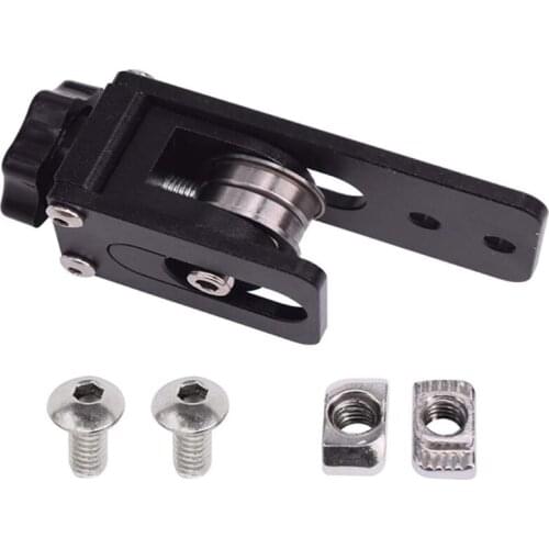 GT2 Black Aluminum 20-Tooth Timing Belt Idler Pulley Suitable for 3D Printers 6 mm Wide Timing Belt