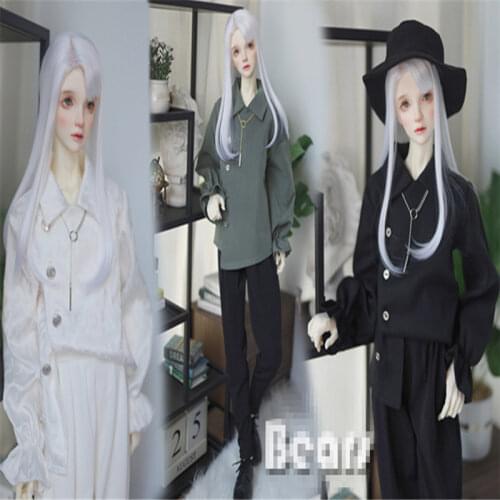 Temperament Hem Diagonal Cut Shirt for BJD 1/4 MSD 1/3 SD13 SD17 Uncle Doll Clothes CMB225