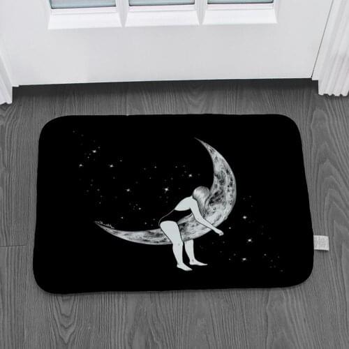 Black and White Graphic Door Mat Corridor Floor Mat Entrance Front Door Mat Welcome Carpet Carpet Home Indoor Outdoor Decoration