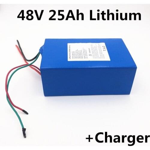 48V 25Ah lithium li ion battery pack for go-cart kids go carts go kart electric scooter Camper Trailer power brick+charger