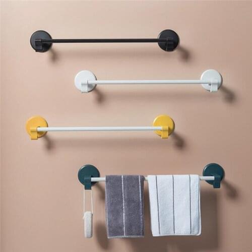 Multifunction Useful Towel Rail Rack Self Adhesive Wall Mounted Shelf Rack Holder Toilet Roll Paper Hanger Home Supplies