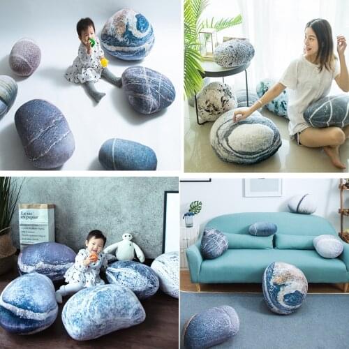 Soft Pillow Pebble Stone Pillow Sofa Simulated Stone For Movie Props Creative Home Creative Decor Pillow Cushion Kids Gifts