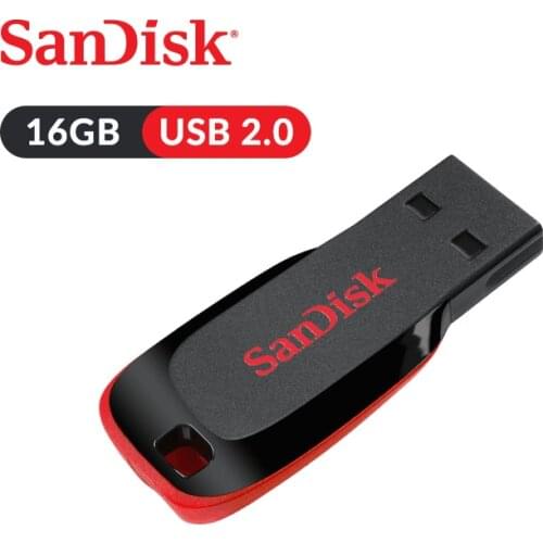 Original SanDisk USB Flash Drive Cruzer Blade U Disk CZ50 16GB Pen Drives USB 2.0 Memory Stick SDCZ50