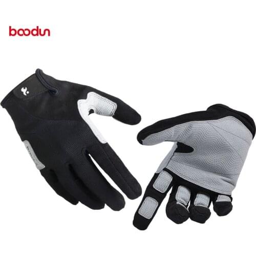 BOODUN Full Finger Hiking Gloves for Men and Women Breathable Wear-resistant Tactical Gloves Outdoor Sports Rock Climbing Glove