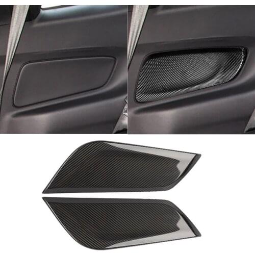 Car Styling Car Door Carbon Fiber Panel Protection Stickers Accessories Anti-kick Panel For Ford Mustang 2015-2019