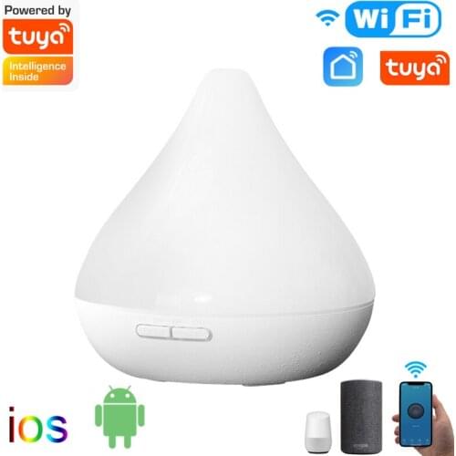 Tuya Smart Wifi Essential Oil Diffuser Compatible With SmartLife IFTTT ISO Humidifier Ultrasonic Air Humidifier Aroma Diffuser