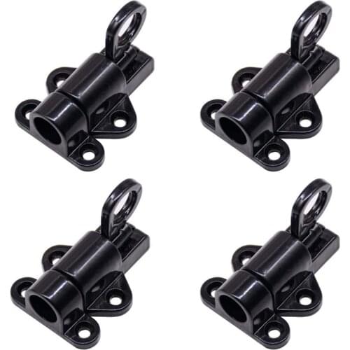 Pull Ring Spring Bounce Automatic Load Bolt Latch for Door Window Cabinet Drawer Security Self-Closing Gate Lock 4Pieces
