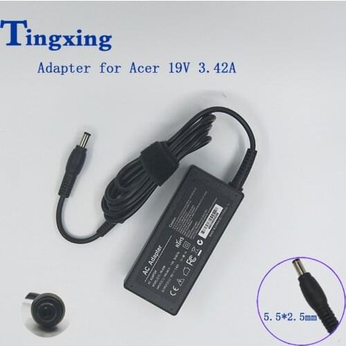19V3.42A 5.5mm * 2.5mm 65W laptop AC power adapter charger for Toshiba P300 L450 M800 L670D C660 L650 A300 L700 A500 L655