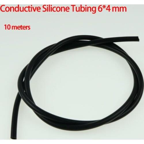 10M Conductive Silicone Rubber Tube TENS / ESTIM / E-STIM Machine 6mm OD 4mm ID