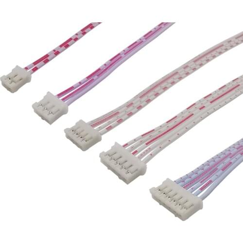 5Pcs 20CM JST PH2.0 Female Connectors Pitch 2.0mm Single Head Terminal Cable Wire Connector 2P 3P 4P 5P 6P 7P 8P 9P 10 Pin 26AWG