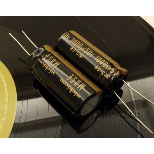 10pcs NEW Nichicon MUSE KZ 1000uF/50V Electrolytic Capacitors Hi-Fi Audio