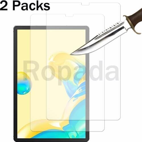 2 Packs for Samsung galaxy tab S6 10.5 SM-T860 SM-T865 Tempered glass screen protector 2.5D 9H 0.33 tablet front cover film