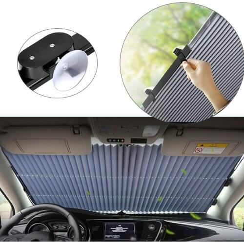 Car Styling 46/65/70cm Reflective Anti-UV Films Windshield Sunshades Auto Curtain Shade Cover Sun Shield Visor Auto Accessories