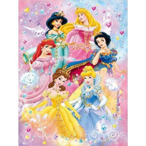 5D DIY Diamond Embroidery Disney Diamond Painting Stitch Kit Needlework Full Square Painting Rhinestone Mosaic Snow White Decor
