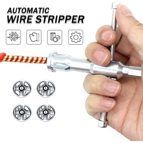Automatic Wire Stripper Electrical Twist Wire Tool Manual Peeling Thread Tool Doubling Machine Connector Hand Tools