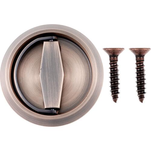 Corridor Door Locks 304 Stainless Steel Doorknobs with Screws Furniture Door Lock Hidden Recessed Cup Privacy Sliding Door Locks