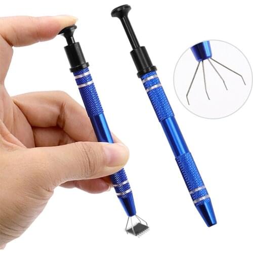 Mobile Phone Computer IC Extraction Tool Electronic Components Grabber Cotton Picker Computer Chip Tweezers Polishing Tool