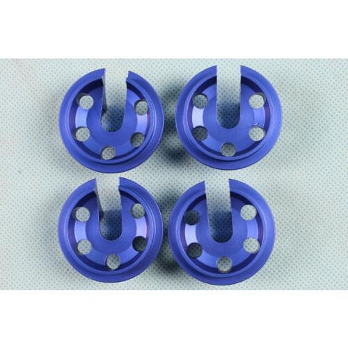 GDS RACING CNC Machined Alloy Shock Mounts For Losi 5ive T, 4PCS BLUE