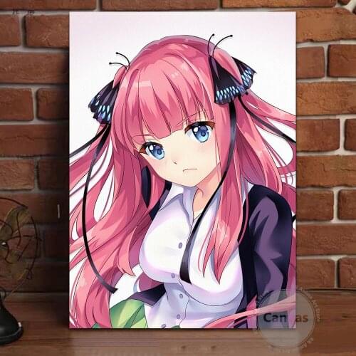 Canvas Anime Quintessential Quintuplets Pictures Home Decoration Paintings Poster HD Prints Wall Art Modular Living Room
