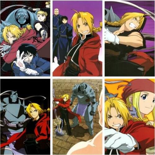 Canvas Painting Wall Art Fullmetal Alchemist Anime Nordic Room Decoration Posters and Prints Pictures for Living Home Decor Gift