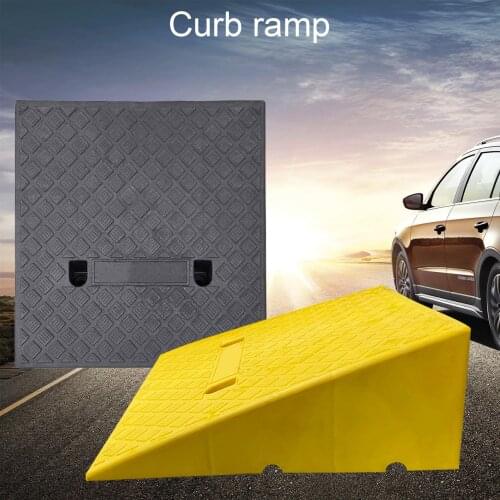 1PCS Ramp Mat Lightweight Portable Threshold Slope Step Pad Curb Ramps Mat Duty Plastic Car Trailer Truck Motorcycle Slope Mat