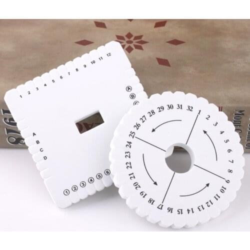 Round&Square Bracelet Knitting Round And Square Kumihimo Beading Cord Disc/Disk Disc Disk Tray Braided Rope Weaving Tools