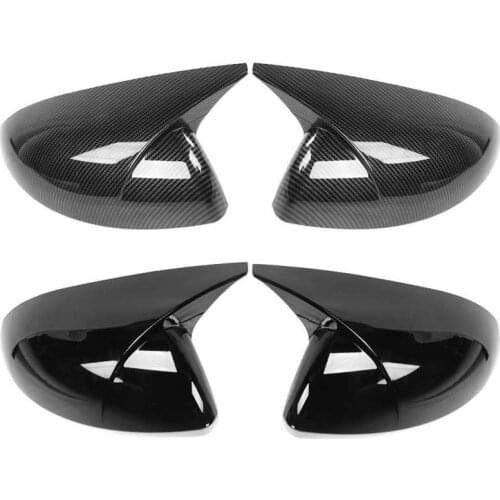 Wing Mirror Shell Pair Side Mirror Cover Cap Add‑On Housing Shell Horn Style Fit for Nissan Sentra/Sylphy 2020-2021