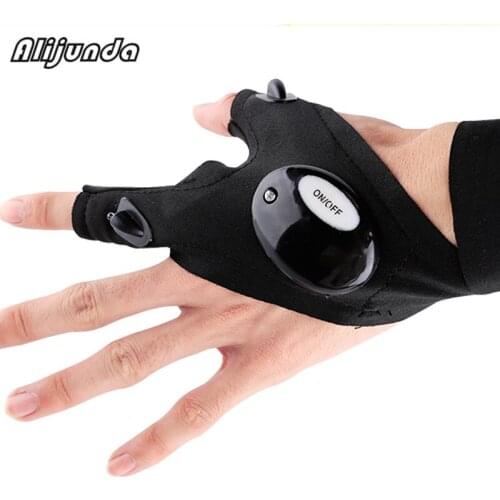 Multipurpose Waterproof Fishing Gloves + LED Light Rescue Tools for Mitsubishi ASX Outlander Lancer Evolution Pajero Eclipse