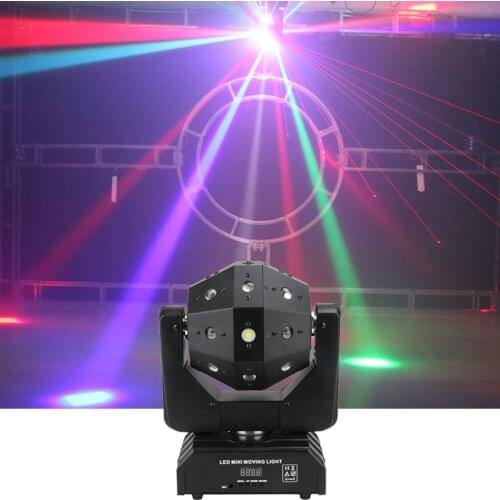 Show Time Dj Laser Disco Led Strobe 3 IN 1 Moving Head Light Unlimited Rotate Good Effect Use For Party KTV Night Club Bar