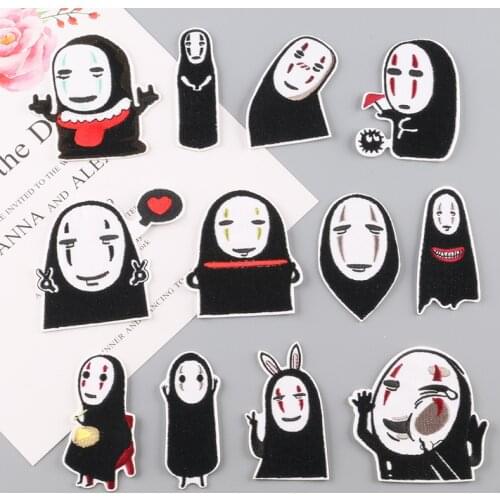 Cartoon Anime DIY Cloth Iron-On Embroidered Badges Kids Patches For Clothes Stickers