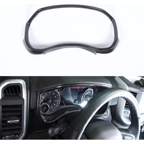 New ABS Car Trim For Dodge Ram 2018 Up Dashboard Instrument Frame Styling Auto Moldings
