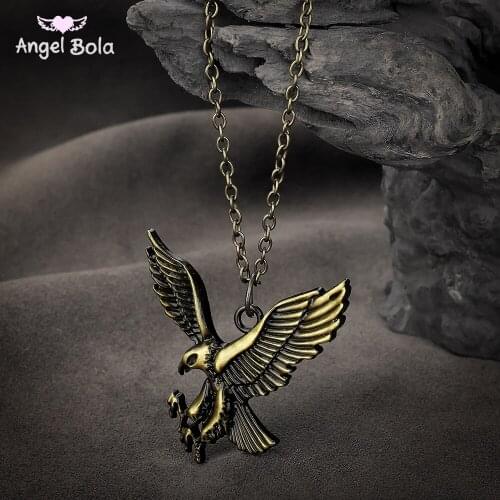 Fashion Punk Style Big Eagle Pendants Viking Necklaces Copper Pendant for Mens Jewelry Dropshipping KC-831