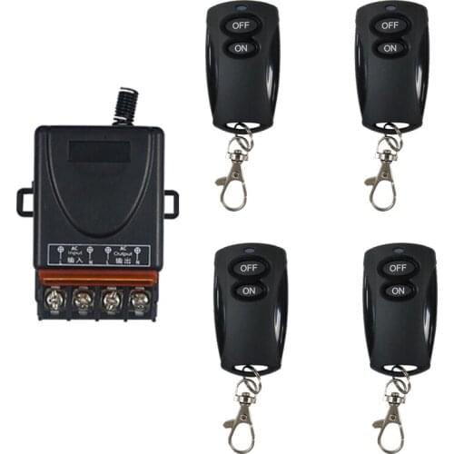 Newest 220V 30A relay Wireless RF Remote Control Switch Transmitter+ Receiver 433MHz Remote controller