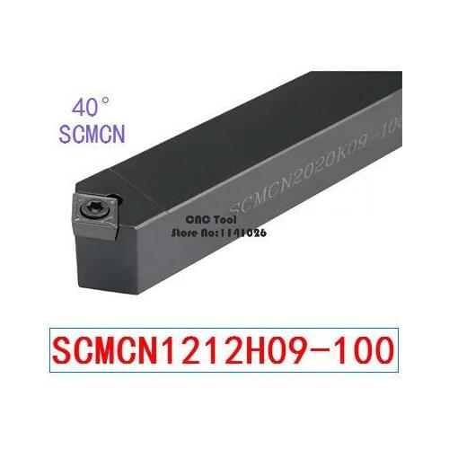 SCMCN1212H09-100 Toolholder 12*12*100MM CNC turning tool holder, 40degrees External turning tools, Lathe cutting tools