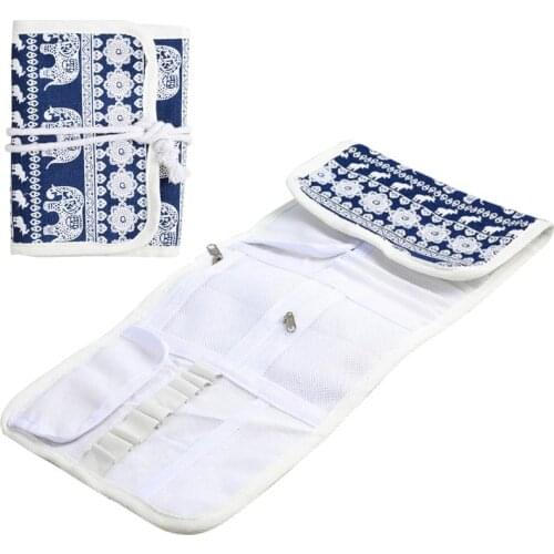 Knitting Storage Bag New Arrival Crochet Hook Case Needle Holder Storage Organizer Roll Bag Knitting Accessories