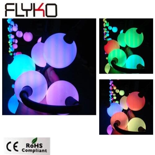 Wedding decoration outdoor led video curtain 3D effect waterproof led pixel ball dmx
